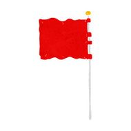 cartoon waving flag N22