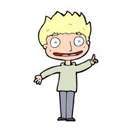 cartoon happy boy N303