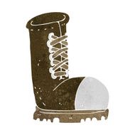 cartoon old work boot N12