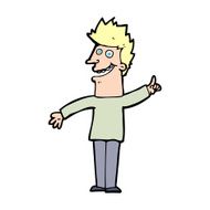 cartoon happy man N591