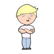 cartoon happy man N592