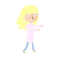 cartoon happy girl N127