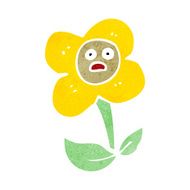 cartoon flower with face N38
