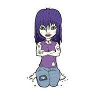 Cartoon Vampire Girl N293