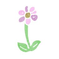 cartoon flower symbol N28