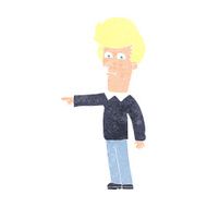 Cartoon Man Pointing N250