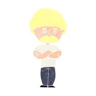 cartoon dad with folded arms N13