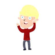 cartoon happy man N597