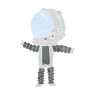 Cartoon Astronaut N166