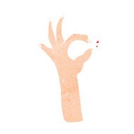 cartoon most excellent hand gesture N12