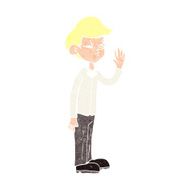 cartoon arrogant boy N11