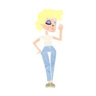 cartoon woman ignoring N33
