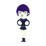 cartoon pretty vampire girl N36