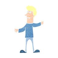 cartoon surprised man N184