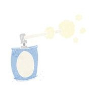 cartoon aerosol spray can N23