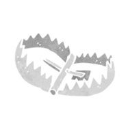 cartoon bear trap N12