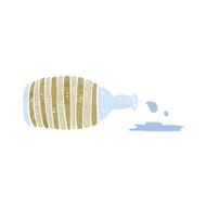 cartoon spilled bottle N16