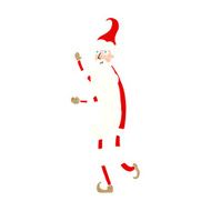cartoon skinny santa N13