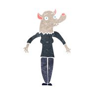 cartoon werewolf woman N7