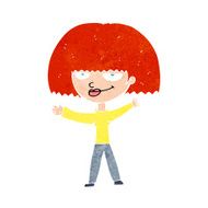 cartoon smug woman N22