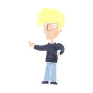 Cartoon Man Pointing N251