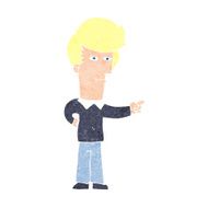 Cartoon Man Pointing N252