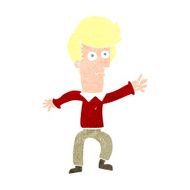Cartoon Man Waving N45
