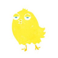 funny cartoon bird N233