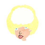 cartoon empty headed woman N12