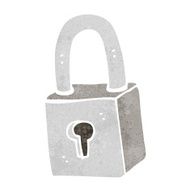 Cartoon Padlock N52