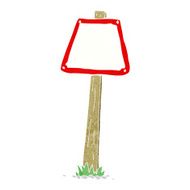 cartoon road sign N31