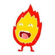 Cartoon Flame Character N14