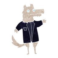 cartoon wolf businessman N7