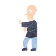 cartoon mean looking man N13
