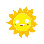 cartoon happy sun N16