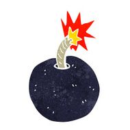 cartoon burning bomb N29