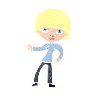 cartoon woman pointing N262