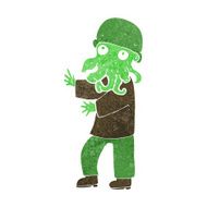 cartoon alien man N11