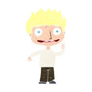 cartoon happy boy N307