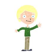 cartoon happy boy N310