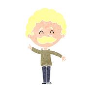 cartoon man with idea N207