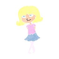 cartoon clever girl N13
