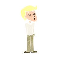cartoon calm man N12