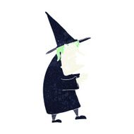 cartoon ugly old witch N12