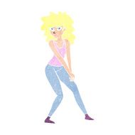 cartoon woman posing N39
