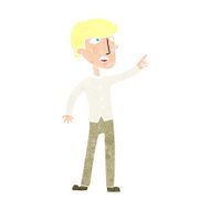 Cartoon Man Pointing N257