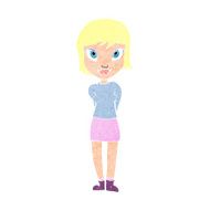 cartoon pretty girl N131