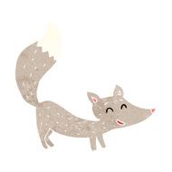 cartoon little wolf N111