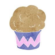 cartoon cupcake N194