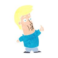 cartoon man giving thumbs up sign N29